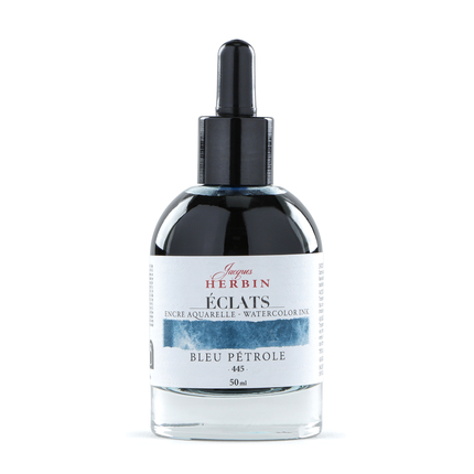 Jacques Herbin Aquarelltine Éclats - Petrol 50ml  Jacques Herbin Aquarelltine Éclats - Petrol 50ml