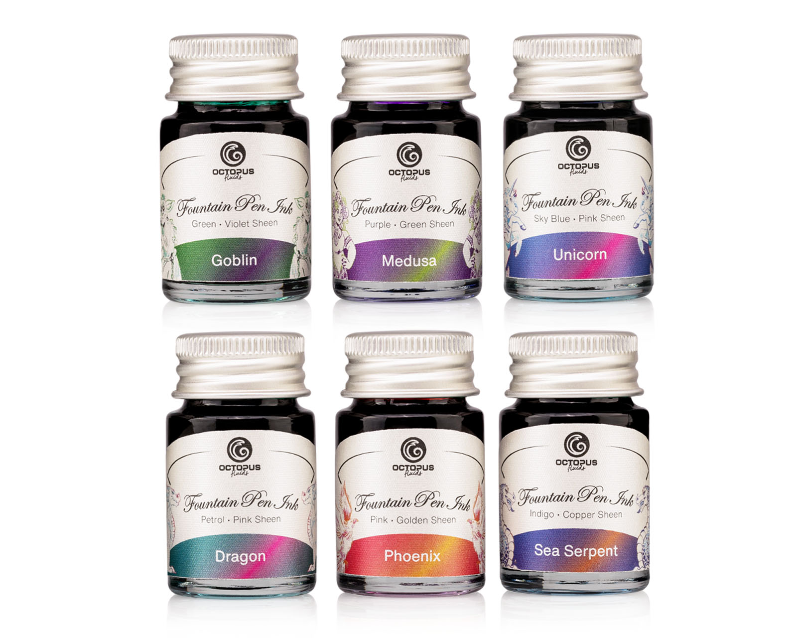 Octopus Sheen Ink Set 6x10ml
