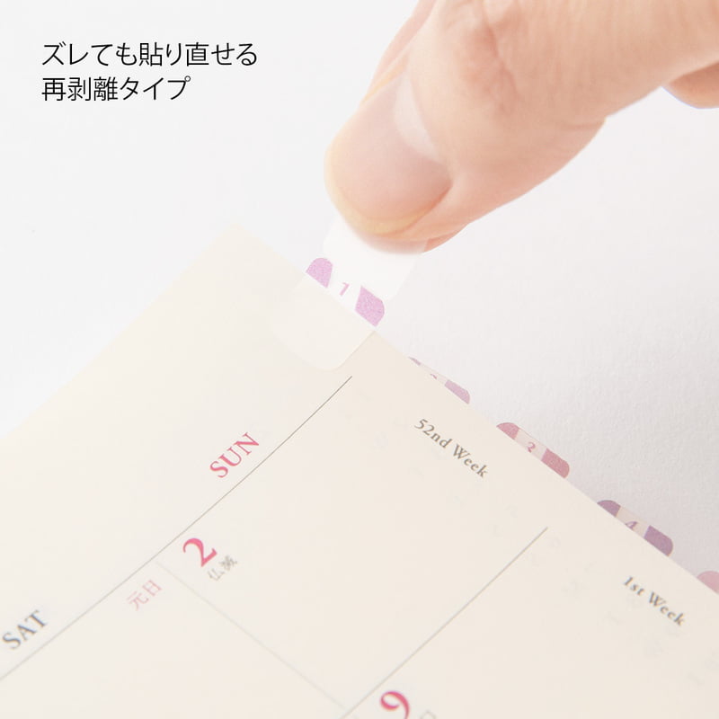 Midori Index Label S Chiratto Numbers