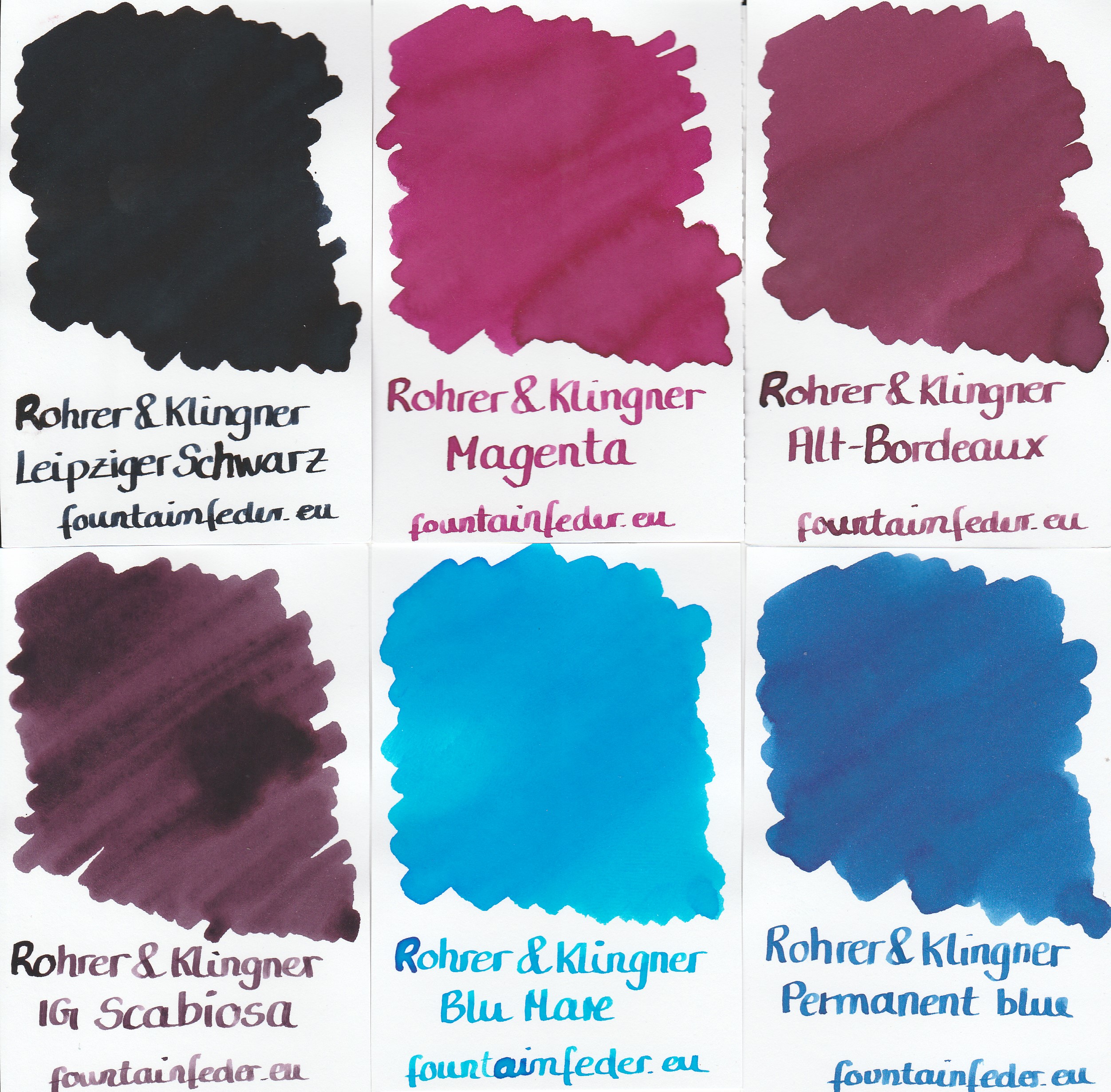 Rohrer & Klingner Magenta Ink Sample 2ml