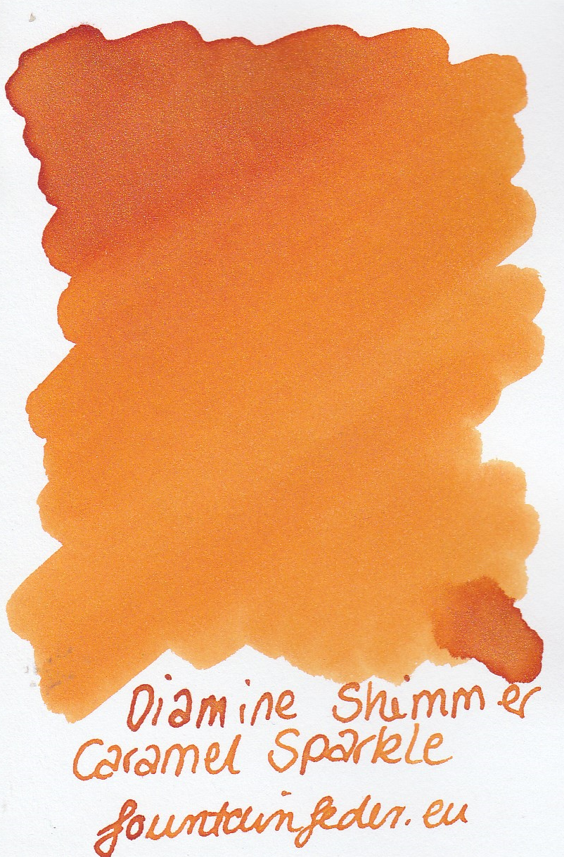Diamine Shimmer Caramel Sparkle Ink Sample 2ml