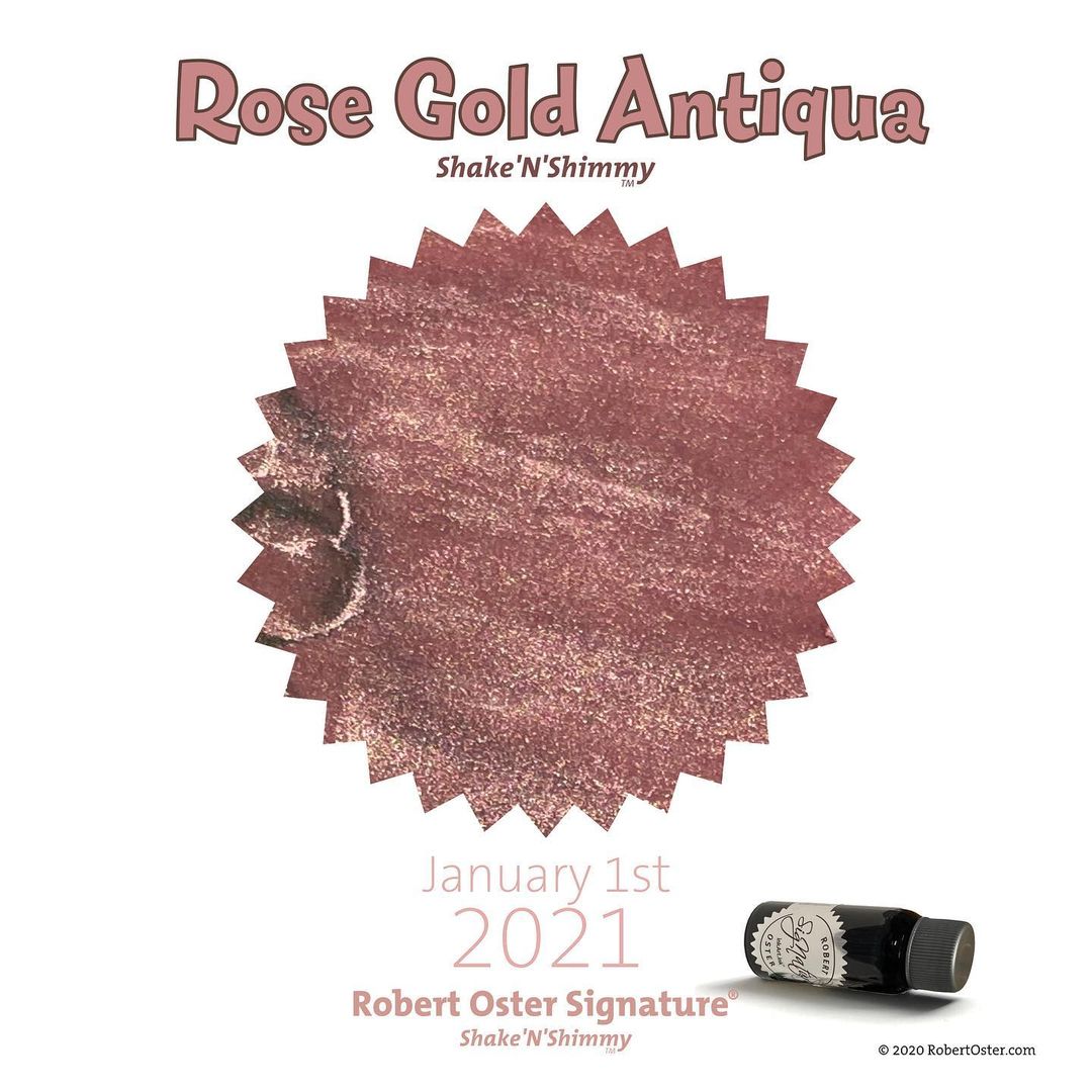Robert Oster Shake`N`Shimmy - Rose Gold Antiqua  50ml Robert Oster Shake`N`Shimmy - Rose Gold Antiqua  50ml