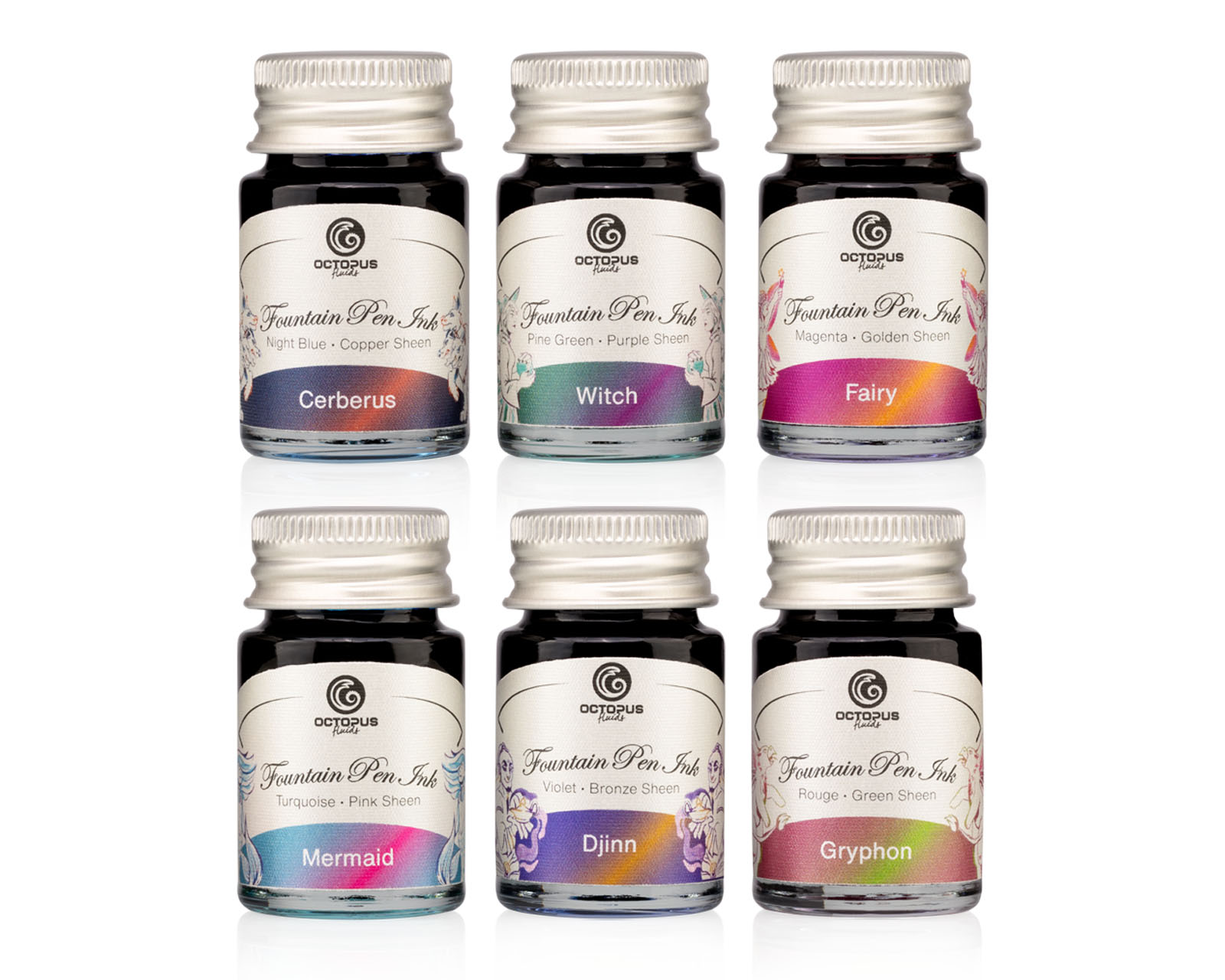 Octopus Sheen Ink Set 6x10ml