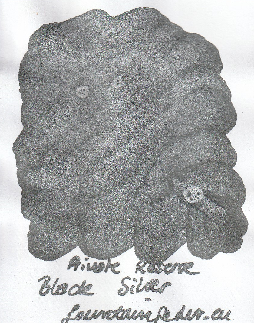 Private Reserve Pearlescent - Black Silver Ink Sample 2ml  Private Reserve Pearlescent - Black Silver Ink Sample 2ml