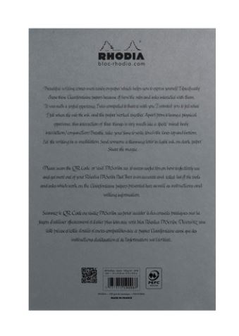 Rhodia PAScribe Grey Maya Pad liniert A4+