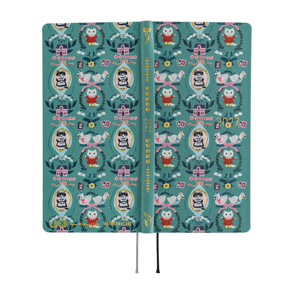 Hobonichi Yumi Kitagishi: White Cat Wallpaper - 2027
