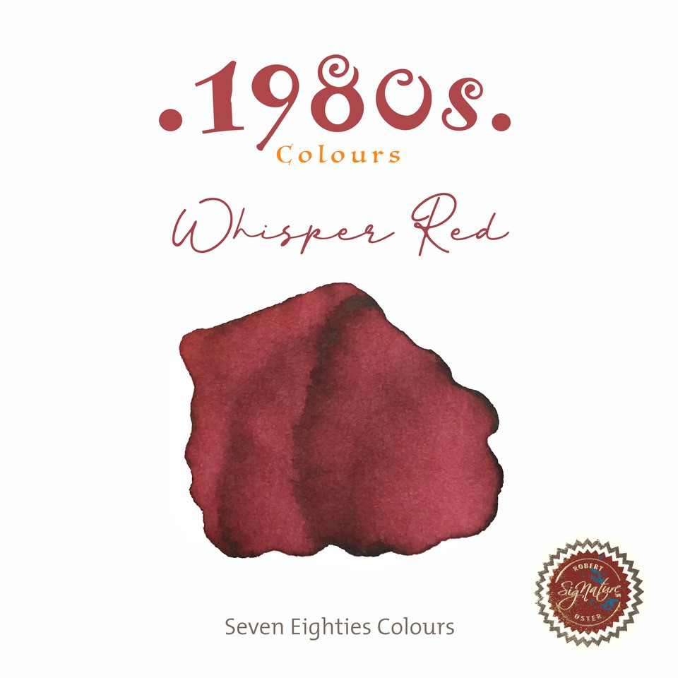 Robert Oster 1980s - Whisper Red Ink Sample 2ml 