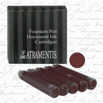 DeAtramentis Document Brown Cartridges 