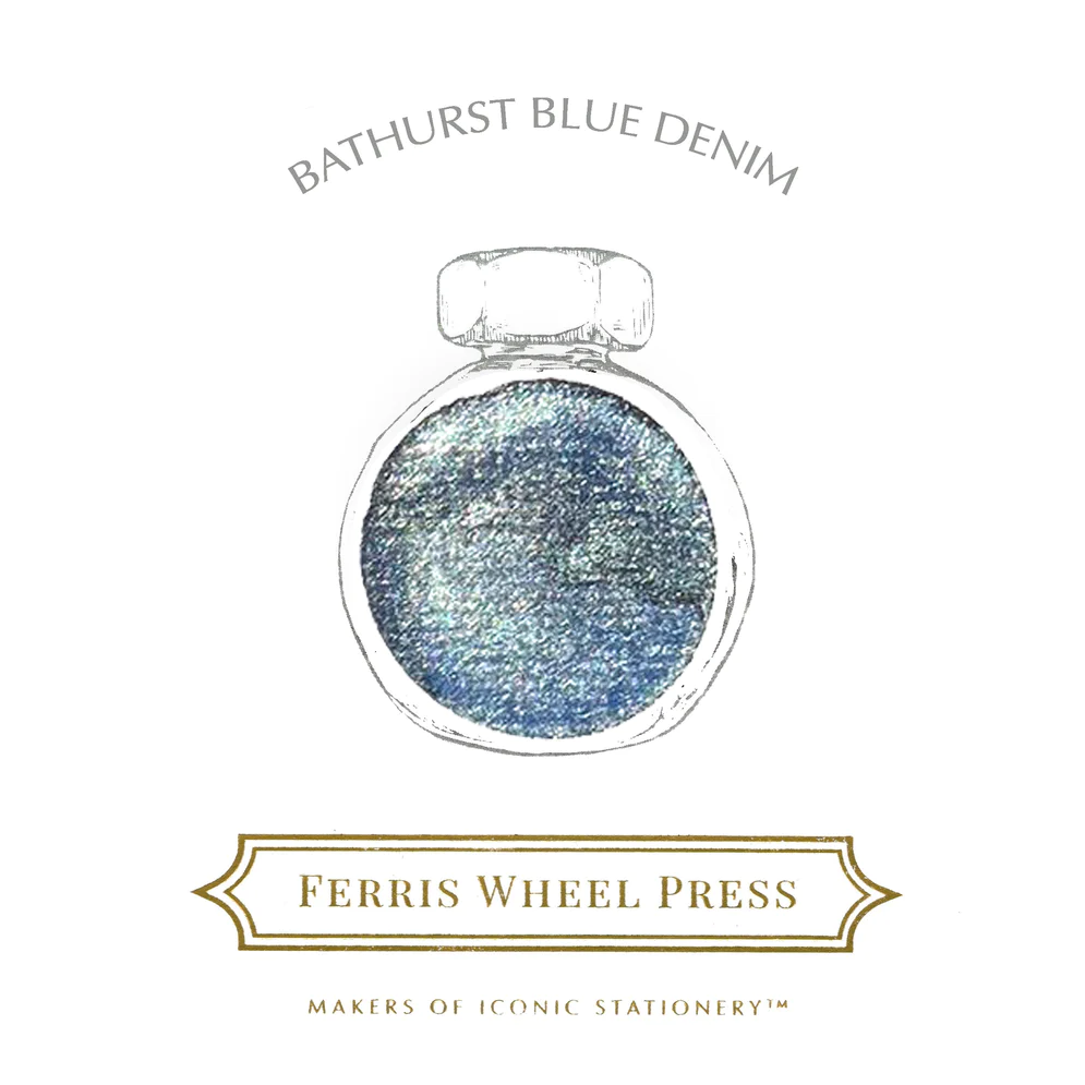 Ferris Wheel Press - Bathurst Blue Denim  Ink Sample 2ml Ferris Wheel Press - Bathurst Blue Denim  Ink Sample 2ml