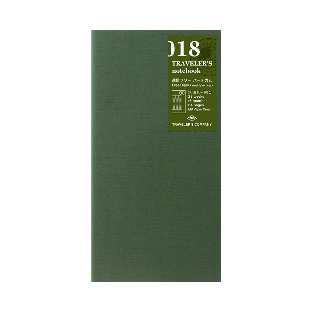 018. Free Diary Refill (Weekly) Regular Size