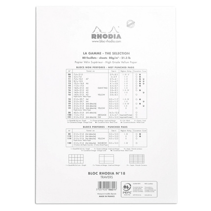 Rhodia No. 18 A4 Notepad 