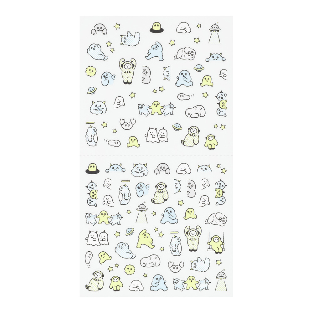 Midori Lined Monster Sticker