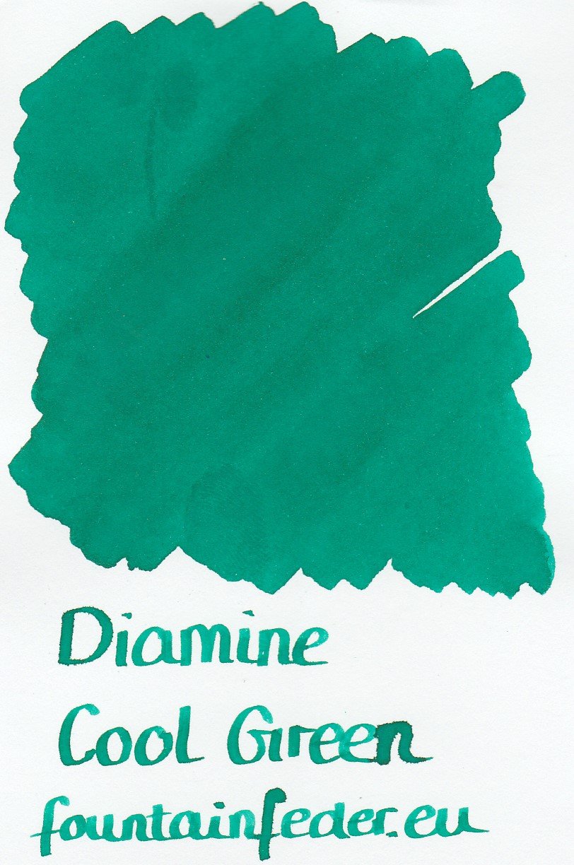 Diamine Dark Green/Cool Green Ink Sample 2ml
