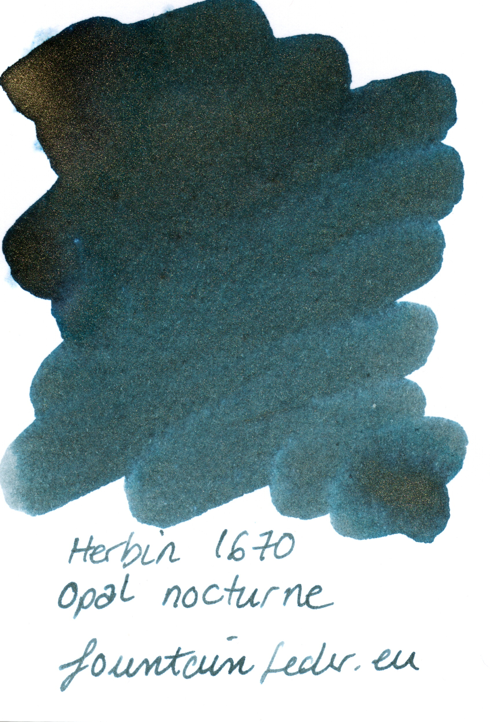 Herbin 1670 Opal Nocturne Ink Sample 2ml  Herbin 1670 Opal Nocturne Ink Sample 2ml