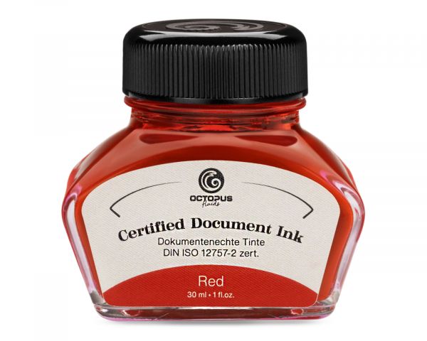 Octopus Document Ink - Red 30ml 